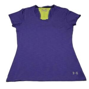 Under Armour HeatGear Fitted T-Shirt Athletic Top Womens Small‎